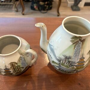 Antique Japanese porcelainTea set w/o lids